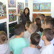 “The African Murals: Playful Walls” - workshop for children, guided tour, photo by Museum of Ponišavlje